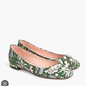 NEW J Crew Holiday flats Sally Ballet Flats Poppy Jungle 7
